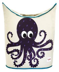 3 Sprouts Koš na prádlo Octopus Purple