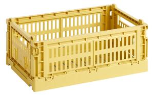 HAY Úložný box Colour Crate, Small, Dusty Yellow