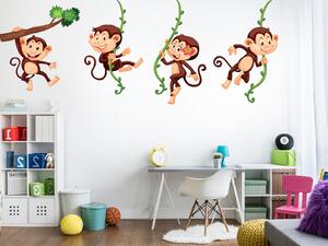 Opičky na liánách arch 233 x 100 cm