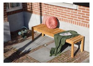 Dřevěná zahradní lavice v přírodní barvě Comfort – Exotan