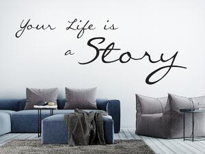 Your life is a story 40 x 15 cm