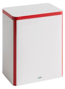 HAY Plechová dóza Tin, Large, Red / Off-white