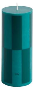 HAY Svíčka Column, Small, Green / Dark Green