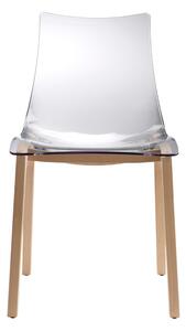 SCAB - Židle ZEBRA ANTISHOCK NATURAL transparentní