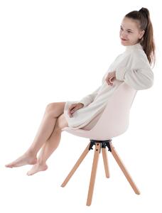 Stylová otočná židle, perlová, ETOSA