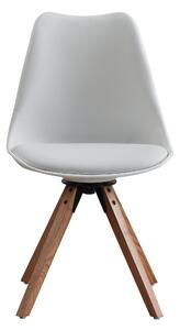 TEMPO Stylová otočná židle, bílá, ETOSA