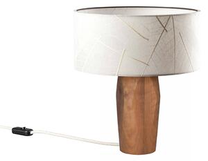 LeuchtNatur Pura LED stolní lampa, ořech/listy