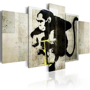 Obraz - Opičí detonátor TNT od Banksyho II 100x50