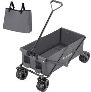 Tectake Skládací vozík max. 80kg - šedá