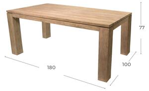 Sculpture teakový zahradní stůl Hartman o rozměru 180x100cm varianty: nové zboží