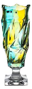 KŘISTÁLOVÁ VÁZA BOHEMIA FLAMENCO LEMON 380MM