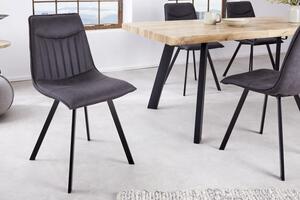 Jídelní židle ASTON vintage šedá mikrovlákno Nábytek | Jídelní prostory | Jídelní židle | Všechny jídelní židle