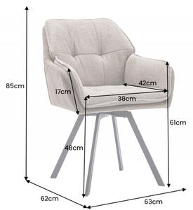 Noble Home Taupe otočná židle Lounger