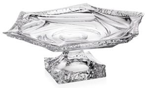KŘISTÁLOVÝ PODNOS BOHEMIA FLAMENCO ICE NA NOZE 330MM