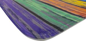 Apextextil koberce Protiskluzová 3D předložka Barevná prkna - 60x120 cm