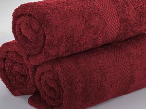 XPOSE® Froté ručník VERONA 3ks - bordó 30x50 cm