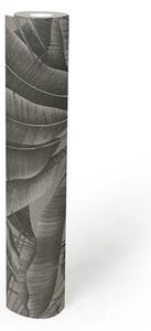 A.S. Création | Vliesová tapeta na zeď Stories of Life 39647-3 | 0,53 x 10,05 m | černá, šedá, béžová