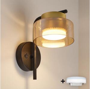 Brilagi - LED Nástěnná lampa AURA LUX 1xGX53/30W/230V černá/zlatá