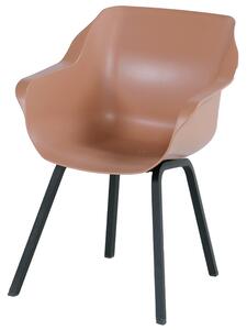 Sophie Element - jídelní židle Hartman plastová s ALU podnoží Sophie - barva židle: mahagony seat