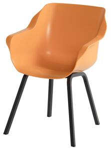 Sophie Element - jídelní židle Hartman plastová s ALU podnoží Sophie - barva židle: Moss Green