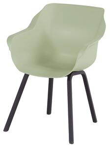 Sophie Element - jídelní židle Hartman plastová s ALU podnoží Sophie - barva židle: night green