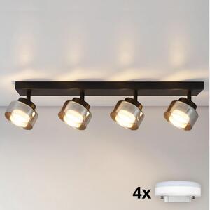 Brilagi - LED Bodové svítidlo AURA LUX 4xGX53/30W/230V černá/kouřová