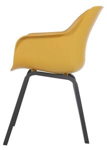 Sophie Element - jídelní židle Hartman plastová s ALU podnoží Sophie - barva židle: Carbon Black