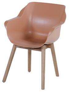 Sophie studio - jídelní židle Hartman s teakovou podnoží Sophie - barva židle: Misty Grey