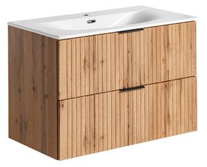 Koupelnová skříňka s umyvadlem ADEL Oak U80/1 | 80 cm