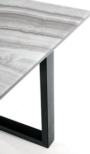 Jídelní stůl Malan (bílá + šedá + černá) (pro 6 a 8 osob). 1028067