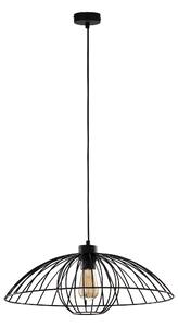TK-LIGHTING Závěsné skandinávské osvětlení na lanku BARBELLA, 1xE27, 15W, černé 6260
