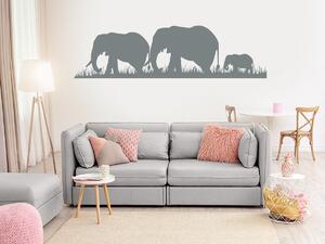 Sloní rodina 50 x 14 cm