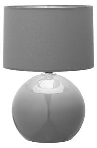 TK-LIGHTING Stolní moderní lampa PALLA, 1xE27, 60W, kulatá, šedá 5089