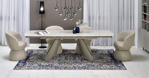 Halmar Rozkládací jídelní stůl SALIX 180(260)x90 traventin/kašmír