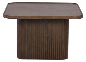 Tmavě hnědý konferenční stolek v dekoru dubu ø 60 cm Sullivan – Rowico