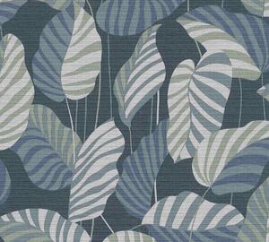 A.S. Création | Vliesová tapeta na zeď Antigua 39094-4 | 0,53 x 10,05 m | zelená, modrá, bílá, krémová