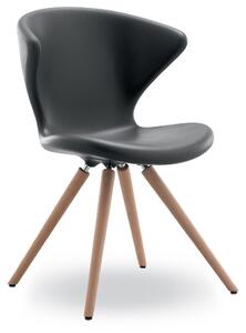 TONON - Židle CONCEPT SOFT TOUCH s dřevěnou podnoží