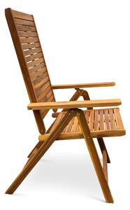 Dřevěná polohovací židle Luc