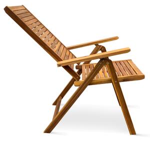 Dřevěná polohovací židle Luc