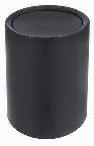 Černý plastový odpadkový koš 6 l – Orion