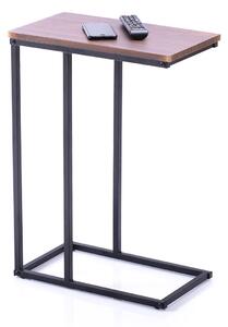 HOMEDE Příruční stolek Lexa Espresso, 45x25x63 cm