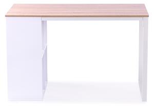 HOMEDE Psací stůl s regálem Barsen dub, 120x60x75 cm