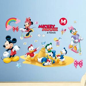 Živá Zeď Samolepka Mickey Mouse a kačeři