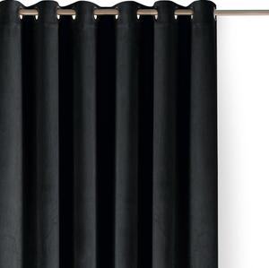Černý sametový dimout závěs 140x300 cm Velto – Filumi