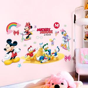 Živá Zeď Samolepka Mickey Mouse a kačeři