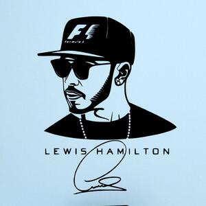 Živá Zeď Samolepka Lewis Hamilton F1 Barva: černá