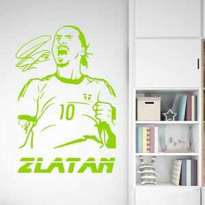 Živá Zeď Samolepka Fotbalista Zlatan Ibrahimovič Barva: černá