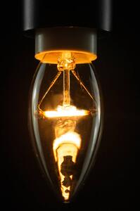 SEGULA LED svíčka E14 1,5W 2200K stmívatelná čirá