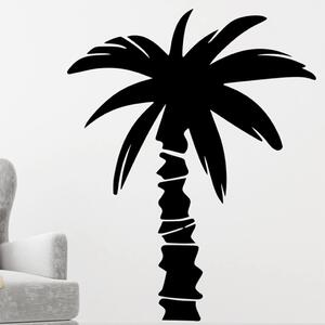 Živá Zeď Samolepka Tropická palma Barva: černá