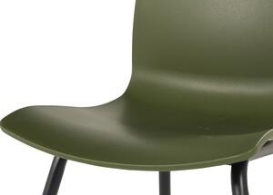 Sophie Rondo Wave - jídelní židle Hartman s alu podnoží Sophie - barva židle: Moss Green